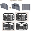 image:imageBAGSMART Canvas Camera Bag Waterresistant AntiTheft Women Men Black  SLR DSLR Camera Case Vintage Padded Camera Shoulder BagBlack