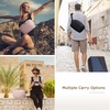 image:imageBAGSMART Canvas Camera Bag Waterresistant AntiTheft Women Men Black  SLR DSLR Camera Case Vintage Padded Camera Shoulder BagBlack