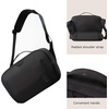 image:imageBAGSMART Canvas Camera Bag Waterresistant AntiTheft Women Men Black  SLR DSLR Camera Case Vintage Padded Camera Shoulder BagBlack