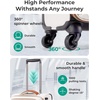 image:imageBAGSMART Carry On Luggage 20 InchSoftside Expandable Suitcase with Spinner Wheels Luggage 22x14x9 Airline Approved Rolling Lightweight Suitcases for Women Men Compact CarryOn BlackUnderseatBeige