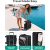 image:imageBAGSMART Carry On Luggage 20 InchSoftside Expandable Suitcase with Spinner Wheels Luggage 22x14x9 Airline Approved Rolling Lightweight Suitcases for Women Men Compact CarryOn BlackUnderseatBlack