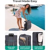 image:imageBAGSMART Carry On Luggage 20 InchSoftside Expandable Suitcase with Spinner Wheels Luggage 22x14x9 Airline Approved Rolling Lightweight Suitcases for Women Men Compact CarryOn BlackUnderseatGrey