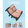 image:imageBAGSMART Compression Packing Cubes 6 Set4 Set2 Set Travel Packing Cubes for Carry on Suitcases Compression Suitcase Organizers Bag Set amp Travel Cubes for Luggage Lightweight Packing Organizers06Dusty Pink