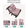 image:imageBAGSMART Compression Packing Cubes 6 Set4 Set2 Set Travel Packing Cubes for Carry on Suitcases Compression Suitcase Organizers Bag Set amp Travel Cubes for Luggage Lightweight Packing OrganizersMist Purple