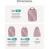image:imageBAGSMART Compression Packing Cubes 6 Set4 Set2 Set Travel Packing Cubes for Carry on Suitcases Compression Suitcase Organizers Bag Set amp Travel Cubes for Luggage Lightweight Packing OrganizersMist Purple