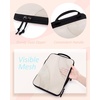 image:imageBAGSMART Compression Packing Cubes 6 Set4 Set2 Set Travel Packing Cubes for Carry on Suitcases Compression Suitcase Organizers Bag Set amp Travel Cubes for Luggage Lightweight Packing OrganizersWhite Opal