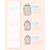 image:imageBAGSMART Compression Packing Cubes 6 Set4 Set2 Set Travel Packing Cubes for Carry on Suitcases Compression Suitcase Organizers Bag Set amp Travel Cubes for Luggage Lightweight Packing OrganizersWhite Opal