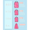 image:imageBAGSMART Compression Packing Cubes 6 Set4 Set2 Set Travel Packing Cubes for Carry on Suitcases Compression Suitcase Organizers Bag Set amp Travel Cubes for Luggage Lightweight Packing Organizers08Rose Red