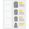 image:imageBAGSMART Compression Packing Cubes 6 Set4 Set2 Set Travel Packing Cubes for Carry on Suitcases Compression Suitcase Organizers Bag Set amp Travel Cubes for Luggage Lightweight Packing Organizers05Grey