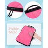 image:imageBAGSMART Compression Packing Cubes 6 Set4 Set2 Set Travel Packing Cubes for Carry on Suitcases Compression Suitcase Organizers Bag Set amp Travel Cubes for Luggage Lightweight Packing Organizers08Rose Red
