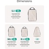 image:imageBAGSMART Compression Packing Cubes 6 Set4 Set2 Set Travel Packing Cubes for Carry on Suitcases Compression Suitcase Organizers Bag Set amp Travel Cubes for Luggage Lightweight Packing Organizers6pcsWhite Opal