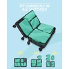image:imageBAGSMART Compression Packing Cubes 6 Set4 Set2 Set Travel Packing Cubes for Carry on Suitcases Compression Suitcase Organizers Bag Set amp Travel Cubes for Luggage Lightweight Packing OrganizersLagoon Blue