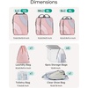 image:imageBAGSMART Compression Packing Cubes 6 Set4 Set2 Set Travel Packing Cubes for Carry on Suitcases Compression Suitcase Organizers Bag Set amp Travel Cubes for Luggage Lightweight Packing Organizers02White Opal