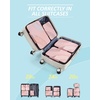 image:imageBAGSMART Compression Packing Cubes 6 Set4 Set2 Set Travel Packing Cubes for Carry on Suitcases Compression Suitcase Organizers Bag Set amp Travel Cubes for Luggage Lightweight Packing OrganizersBaby Pink