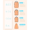 image:imageBAGSMART Compression Packing Cubes 6 Set4 Set2 Set Travel Packing Cubes for Carry on Suitcases Compression Suitcase Organizers Bag Set amp Travel Cubes for Luggage Lightweight Packing OrganizersSunset Orange