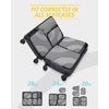 image:imageBAGSMART Compression Packing Cubes 6 Set4 Set2 Set Travel Packing Cubes for Carry on Suitcases Compression Suitcase Organizers Bag Set amp Travel Cubes for Luggage Lightweight Packing Organizers05Grey