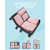 image:imageBAGSMART Compression Packing Cubes 6 Set4 Set2 Set Travel Packing Cubes for Carry on Suitcases Compression Suitcase Organizers Bag Set amp Travel Cubes for Luggage Lightweight Packing Organizers14 SetBaby Pink