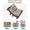 image:imageBAGSMART Compression Packing Cubes 6 Set4 Set2 Set Travel Packing Cubes for Carry on Suitcases Compression Suitcase Organizers Bag Set amp Travel Cubes for Luggage Lightweight Packing OrganizersBrown