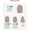 image:imageBAGSMART Compression Packing Cubes 6 Set4 Set2 Set Travel Packing Cubes for Carry on Suitcases Compression Suitcase Organizers Bag Set amp Travel Cubes for Luggage Lightweight Packing OrganizersBrown