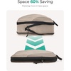 image:imageBAGSMART Compression Packing Cubes 6 Set4 Set2 Set Travel Packing Cubes for Carry on Suitcases Compression Suitcase Organizers Bag Set amp Travel Cubes for Luggage Lightweight Packing OrganizersBrown