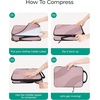 image:imageBAGSMART Compression Packing Cubes 6 Set4 Set2 Set Travel Packing Cubes for Carry on Suitcases Compression Suitcase Organizers Bag Set amp Travel Cubes for Luggage Lightweight Packing OrganizersMist Purple