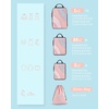 image:imageBAGSMART Compression Packing Cubes 6 Set4 Set2 Set Travel Packing Cubes for Carry on Suitcases Compression Suitcase Organizers Bag Set amp Travel Cubes for Luggage Lightweight Packing Organizers01Baby Pink