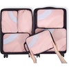 image:imageBAGSMART Compression Packing Cubes 6 Set4 Set2 Set Travel Packing Cubes for Carry on Suitcases Compression Suitcase Organizers Bag Set amp Travel Cubes for Luggage Lightweight Packing Organizers14 SetBaby Pink