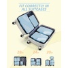 image:imageBAGSMART Compression Packing Cubes 6 Set4 Set2 Set Travel Packing Cubes for Carry on Suitcases Compression Suitcase Organizers Bag Set amp Travel Cubes for Luggage Lightweight Packing OrganizersSky Blue