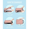 image:imageBAGSMART Compression Packing Cubes 6 Set4 Set2 Set Travel Packing Cubes for Carry on Suitcases Compression Suitcase Organizers Bag Set amp Travel Cubes for Luggage Lightweight Packing Organizers06Dusty Pink