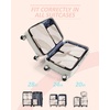 image:imageBAGSMART Compression Packing Cubes 6 Set4 Set2 Set Travel Packing Cubes for Carry on Suitcases Compression Suitcase Organizers Bag Set amp Travel Cubes for Luggage Lightweight Packing OrganizersWhite Opal