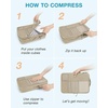 image:imageBAGSMART Compression Packing Cubes for Travel 6 Set Luggage Organizer Bags  Fits 202428in CarryOn Suitcases Compressible Bags Streamline Cruise Travel Essentials Sturdy Handles Machine Washable02Khaki