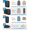 image:imageBAGSMART Compression Packing Cubes for Travel 6 Set Luggage Organizer Bags  Fits 202428in CarryOn Suitcases Compressible Bags Streamline Cruise Travel Essentials Sturdy Handles Machine Washable04Black