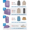 image:imageBAGSMART Compression Packing Cubes for Travel 6 Set Luggage Organizer Bags  Fits 202428in CarryOn Suitcases Compressible Bags Streamline Cruise Travel Essentials Sturdy Handles Machine WashableLight Beige