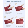 image:imageBAGSMART Compression Packing Cubes for Travel 6 Set Luggage Organizer Bags  Fits 202428in CarryOn Suitcases Compressible Bags Streamline Cruise Travel Essentials Sturdy Handles Machine WashableViva Magenta