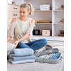 image:imageBAGSMART Compression Packing Cubes for Travel 6 Set Luggage Organizer Bags  Fits 202428in CarryOn Suitcases Compressible Bags Streamline Cruise Travel Essentials Sturdy Handles Machine WashableLight Beige