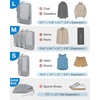 image:imageBAGSMART Compression Packing Cubes for Travel 6 Set Luggage Organizer Bags  Fits 202428in CarryOn Suitcases Compressible Bags Streamline Cruise Travel Essentials Sturdy Handles Machine Washable01Grey