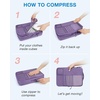 image:imageBAGSMART Compression Packing Cubes for Travel 6 Set Luggage Organizer Bags  Fits 202428in CarryOn Suitcases Compressible Bags Streamline Cruise Travel Essentials Sturdy Handles Machine WashableNavy Blue