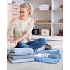 image:imageBAGSMART Compression Packing Cubes for Travel 6 Set Luggage Organizer Bags  Fits 202428in CarryOn Suitcases Compressible Bags Streamline Cruise Travel Essentials Sturdy Handles Machine WashableSky Blue