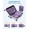 image:imageBAGSMART Compression Packing Cubes for Travel 6 Set Luggage Organizer Bags  Fits 202428in CarryOn Suitcases Compressible Bags Streamline Cruise Travel Essentials Sturdy Handles Machine WashableNavy Blue