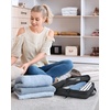 image:imageBAGSMART Compression Packing Cubes for Travel 6 Set Luggage Organizer Bags  Fits 202428in CarryOn Suitcases Compressible Bags Streamline Cruise Travel Essentials Sturdy Handles Machine Washable04Black