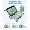 image:imageBAGSMART Compression Packing Cubes for Travel 6 Set Luggage Organizer Bags  Fits 202428in CarryOn Suitcases Compressible Bags Streamline Cruise Travel Essentials Sturdy Handles Machine WashableKohlrabi Green