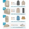 image:imageBAGSMART Compression Packing Cubes for Travel 6 Set Luggage Organizer Bags  Fits 202428in CarryOn Suitcases Compressible Bags Streamline Cruise Travel Essentials Sturdy Handles Machine Washable02Khaki