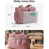 image:imageBAGSMART Crush Bow Tote Bag for Women Puffer Travel Work Yoga Laptop Bag  Large Bow Tote Fits 40oz Tumbler 156 Laptop Yoga Mat Sleeve Waterproof Pocket Travel Work Swim Gym Mom Shoulder HandbagPower Black