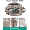 image:imageBAGSMART Crush Bow Tote Bag for Women Puffer Travel Work Yoga Laptop Bag  Large Bow Tote Fits 40oz Tumbler 156 Laptop Yoga Mat Sleeve Waterproof Pocket Travel Work Swim Gym Mom Shoulder HandbagAutumn Leaf