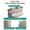image:imageBAGSMART Diaper Bag Tote Hospital Bag for Labor Delivery Puffy Maternity Travel Diaper Tote Baby Bag with Pacifier CaseLight Beige