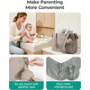 image:imageBAGSMART Diaper Bag Tote Puffer Hospital Bag for Labor Delivery with Pacifier Case Lightweight Baby Bag for Travel WorkBlack