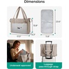 image:imageBAGSMART Diaper Bag Tote Puffer Hospital Bag for Labor Delivery with Pacifier Case Lightweight Baby Bag for Travel WorkBlack