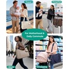 image:imageBAGSMART Diaper Bag Tote Puffer Hospital Bag for Labor Delivery with Pacifier Case Lightweight Baby Bag for Travel WorkNavy Blue