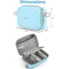 image:imageBAGSMART Digital Camera Case Protective amp Waterproof Small Camera Case with Shoulder Strap Lightweight Camera Sling Bag for Canon PowerShot ELPH 180190  Sony DSCW800DSCW830  PinkBlue