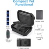 image:imageBAGSMART Digital Camera Case Protective amp Waterproof Small Camera Case with Shoulder Strap Lightweight Camera Sling Bag for Canon PowerShot ELPH 180190  Sony DSCW800DSCW830  PinkBlack